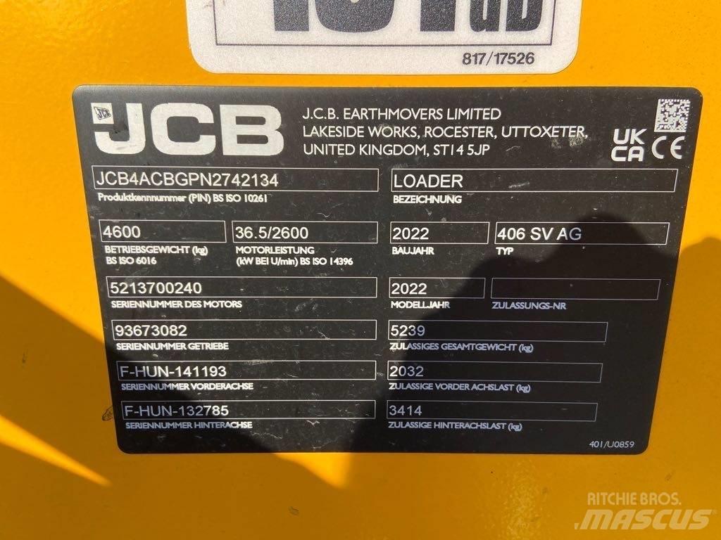 JCB 406 SV AG Læssemaskiner på hjul