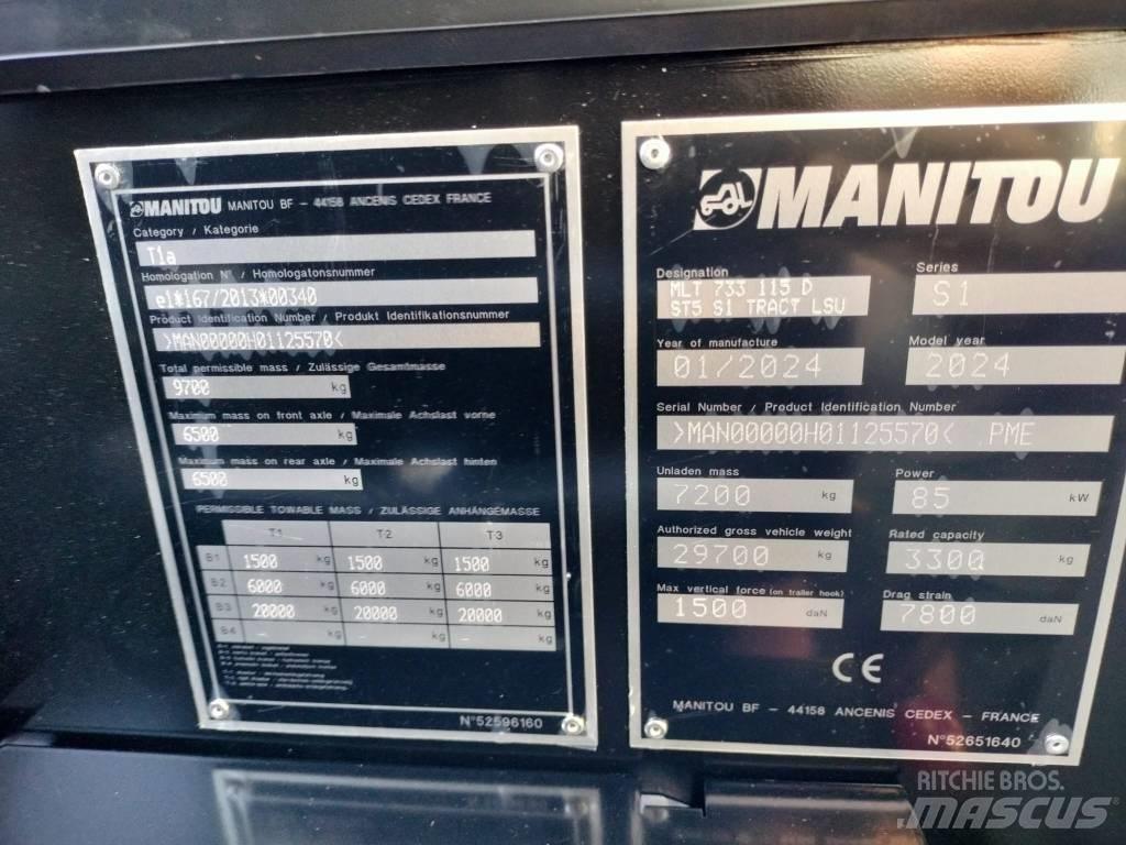 Manitou MLT733 Teleskoplæssere til landbrug