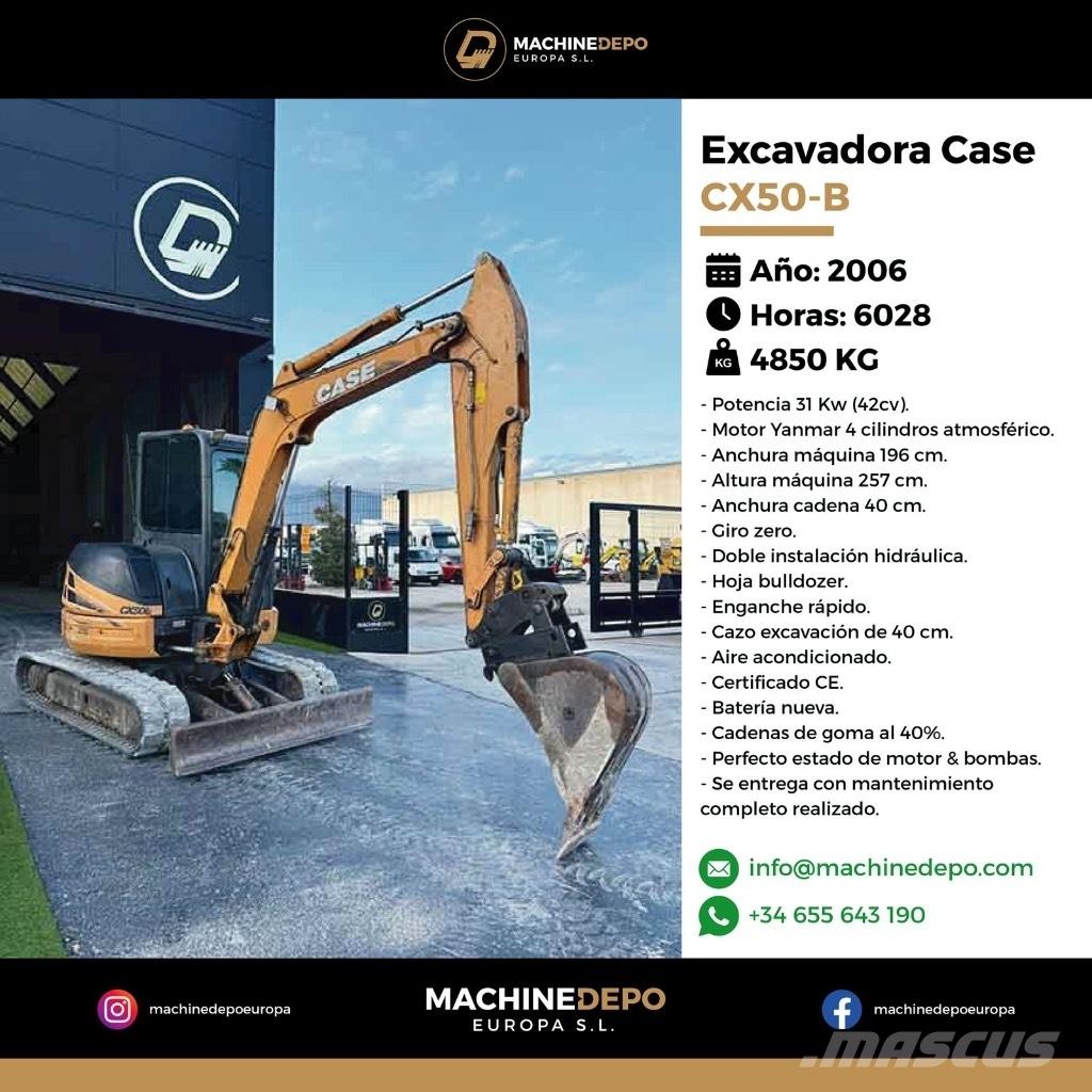 CASE CX 50 B Minigravemaskiner
