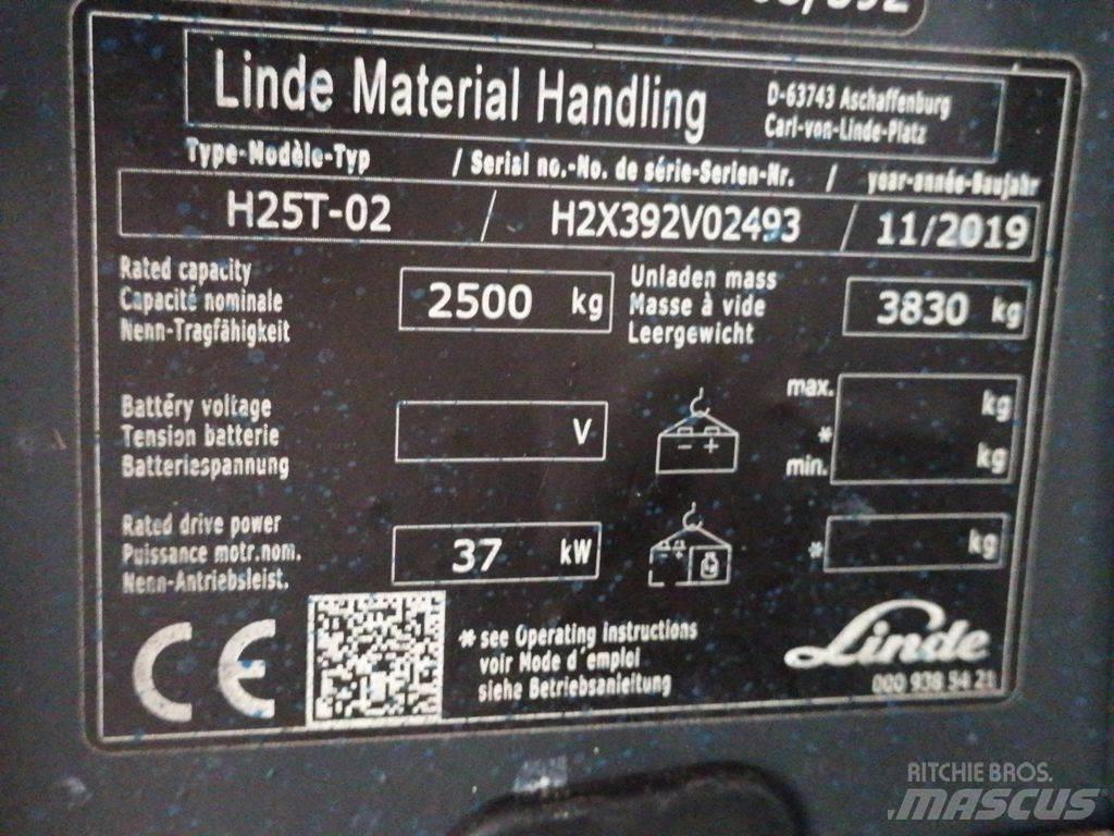 Linde H25T-02 El gaffeltrucks