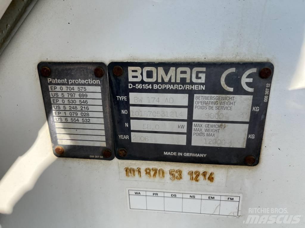 Bomag BW 174 AD Tvilling tromle