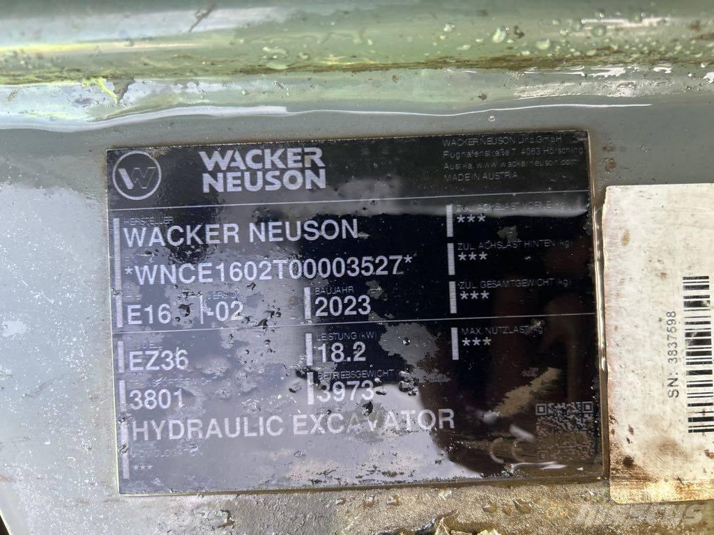Wacker Neuson EZ36 Gravemaskiner på larvebånd