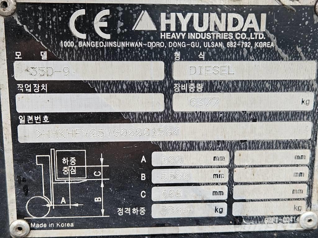 Hyundai 35d-9 Diesel gaffeltrucks