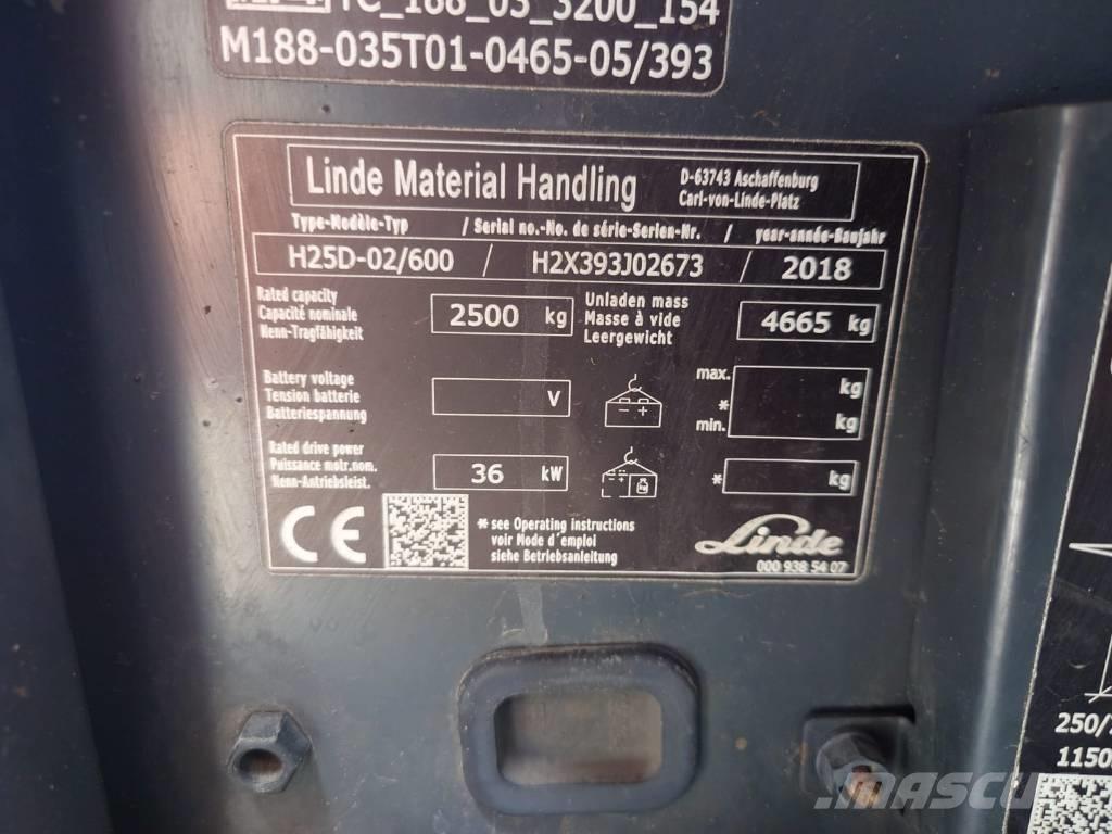 Linde H 25 D Diesel gaffeltrucks