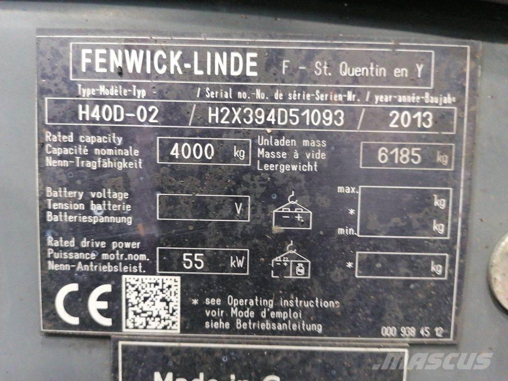 Linde H40D-02 Diesel gaffeltrucks