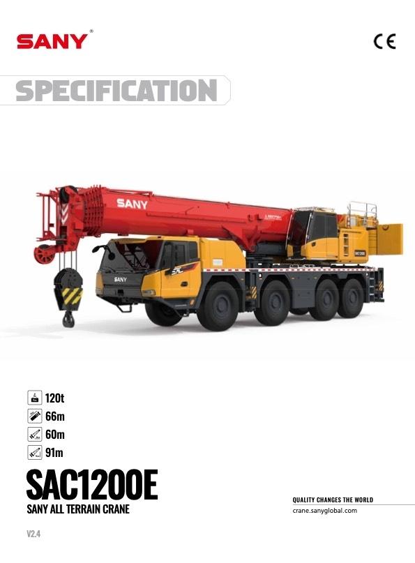 Sany SAC1200E Kraner til alt terræn