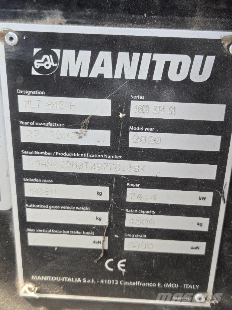 Manitou MLT 845 Teleskoplæssere