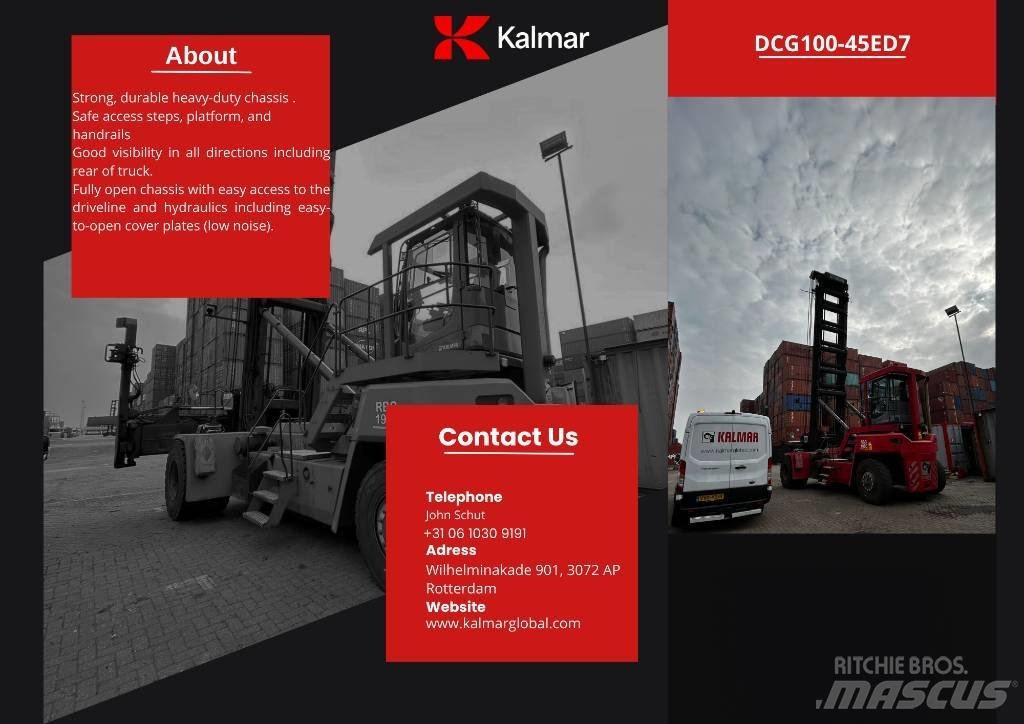 Kalmar DCG 100-45ED7 Gaffeltruck til containerhåndtering