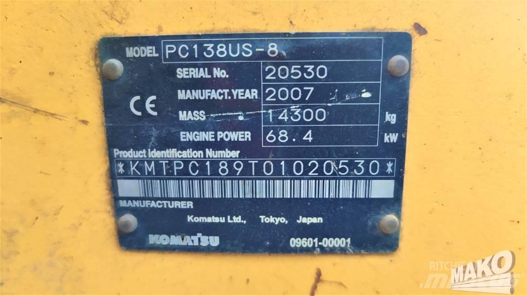 Komatsu PC 138 US-8 Gravemaskiner på larvebånd