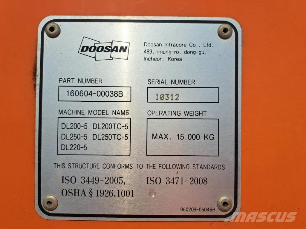 Doosan DL 220 Læssemaskiner på hjul