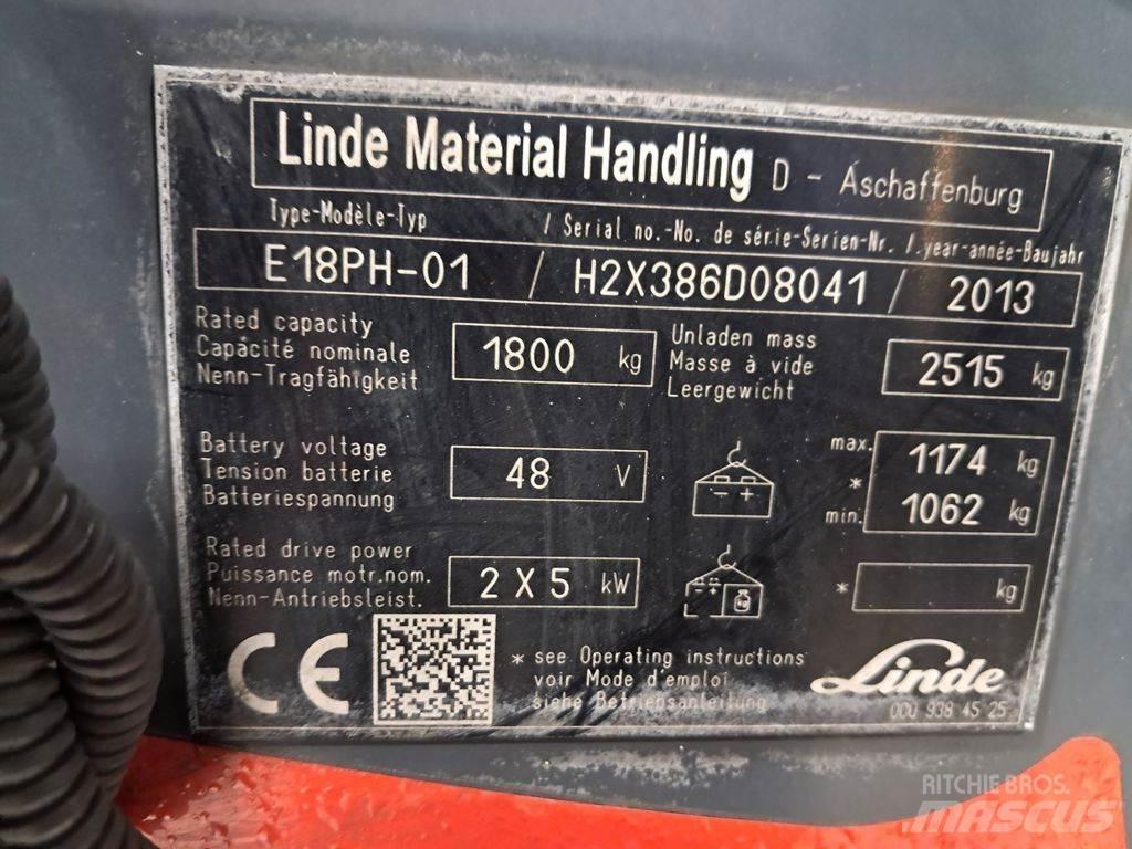 Linde E18PH El gaffeltrucks