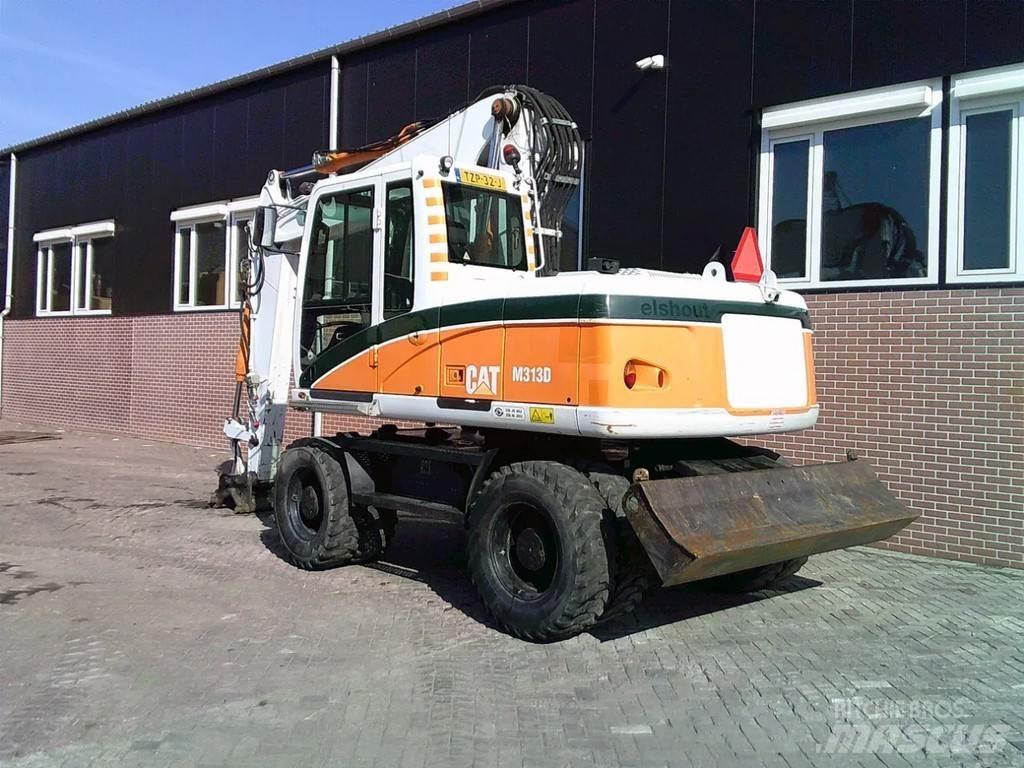 CAT M313D Gravemaskiner på hjul
