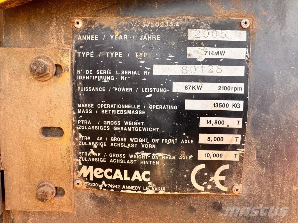 Mecalac 714 MW Gravemaskiner på hjul