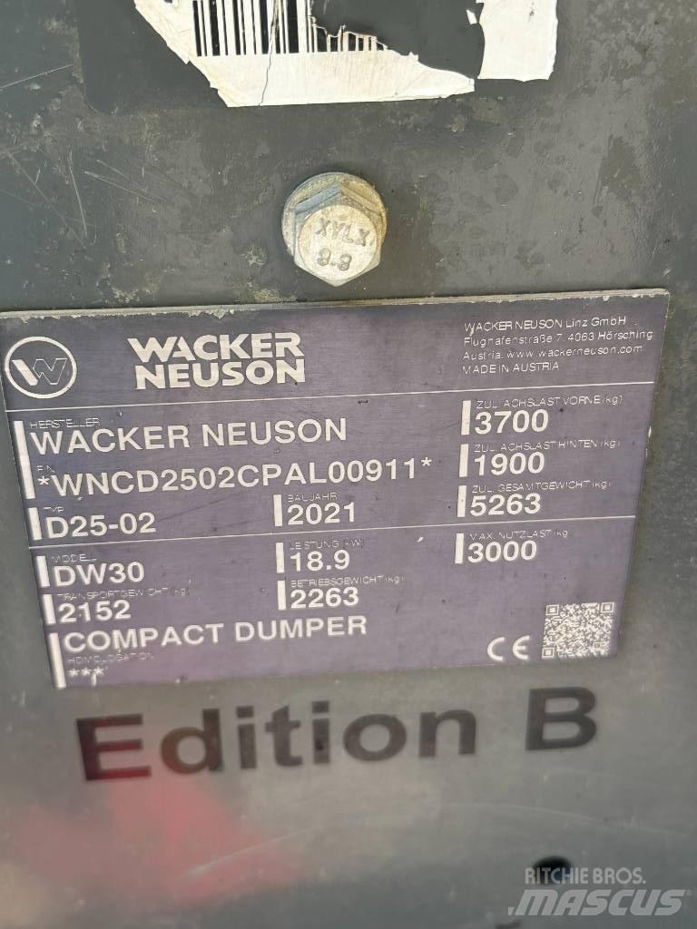 Wacker Neuson DW 30 Dumpere