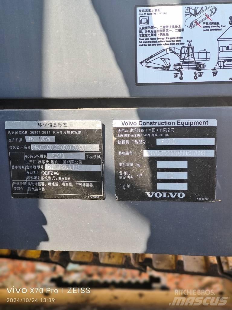 Volvo EC 210 Gravemaskiner på larvebånd