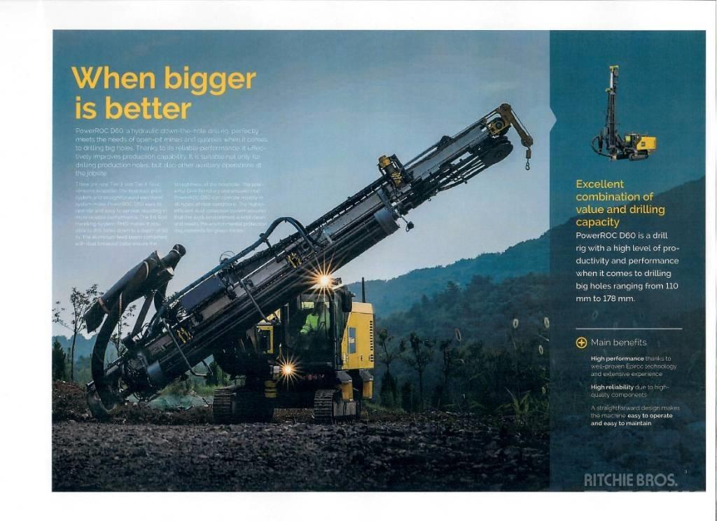 Epiroc PowerRoc D60 Overfladeboreudstyr / Borerigge