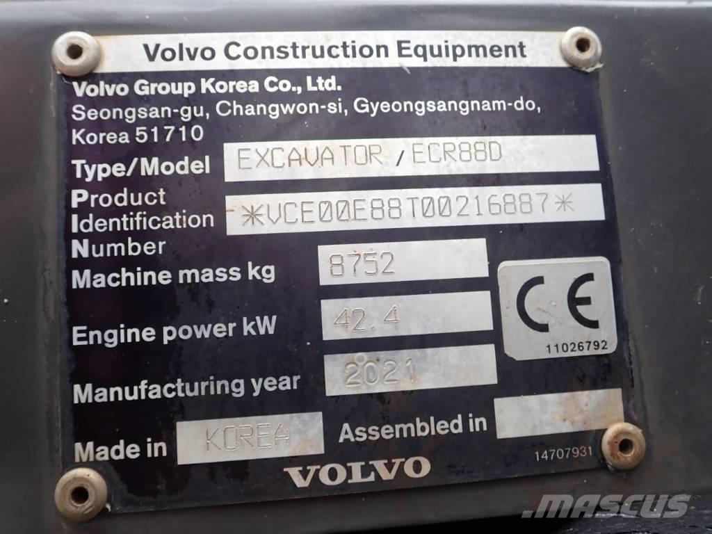 Volvo ECR 88 D Midi-gravemaskiner 7t - 12t
