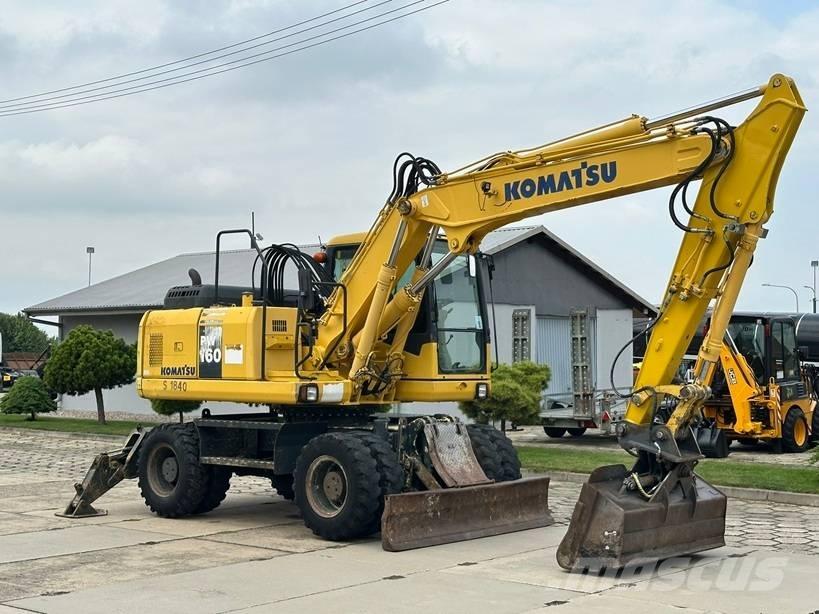 Komatsu PW 160-7E0 Gravemaskiner på hjul