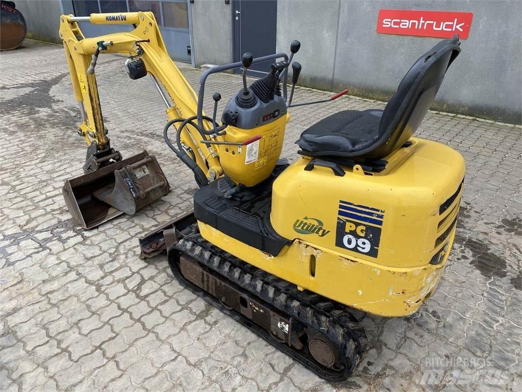 Komatsu PC09-1 Gravemaskiner på hjul