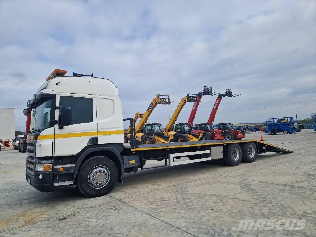 Scania P 400 Flatbed lastbiler med spil