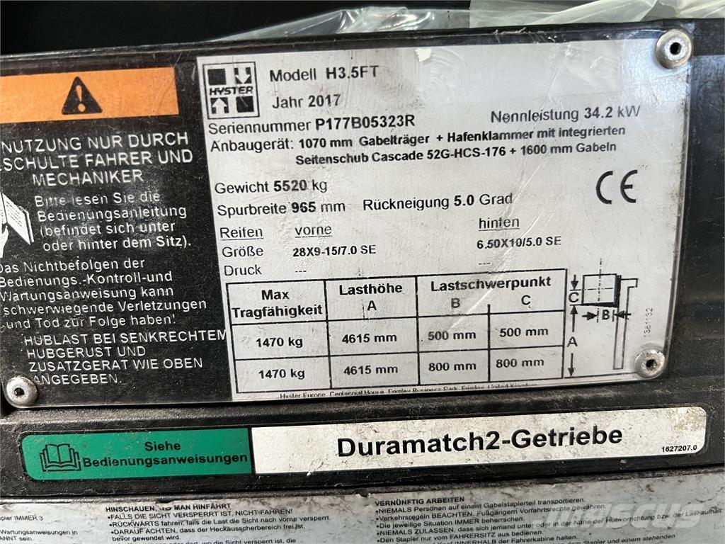 Hyster H3.5 FT/ 23R Diesel gaffeltrucks