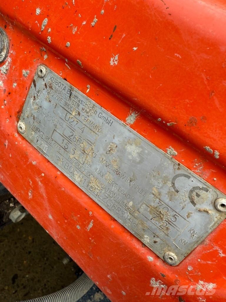 Kubota U 27-4 Minigravemaskiner
