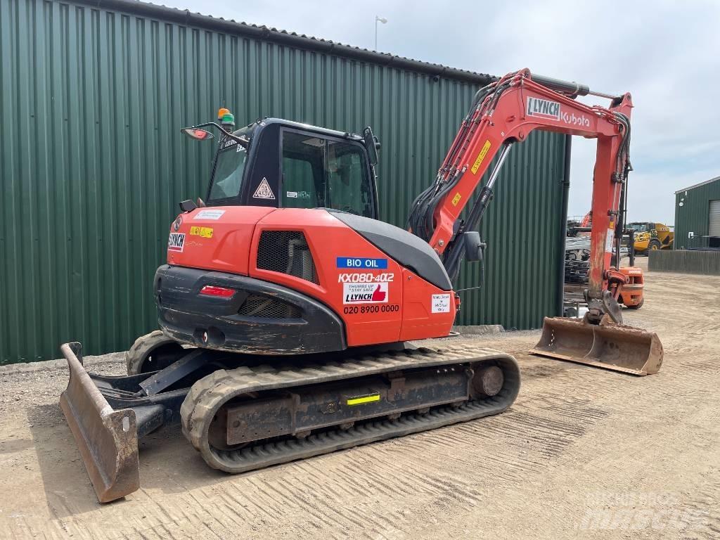 Kubota KX 080 Midi-gravemaskiner 7t - 12t