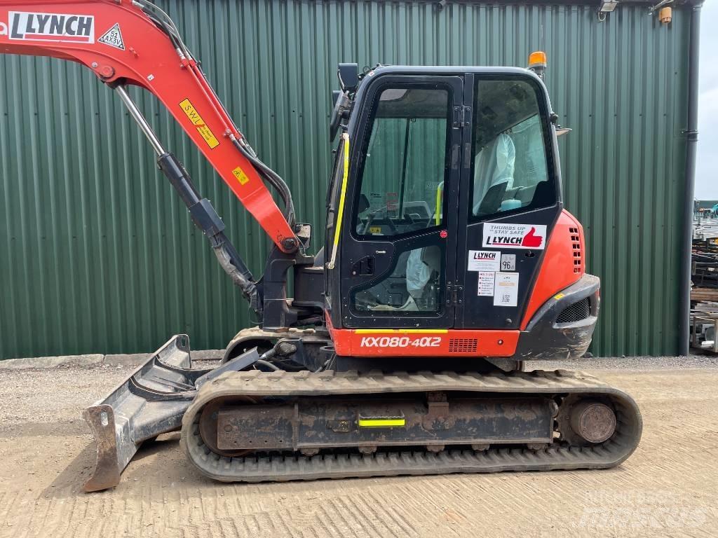 Kubota KX 080 Midi-gravemaskiner 7t - 12t