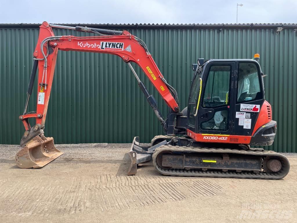 Kubota KX 080 Midi-gravemaskiner 7t - 12t