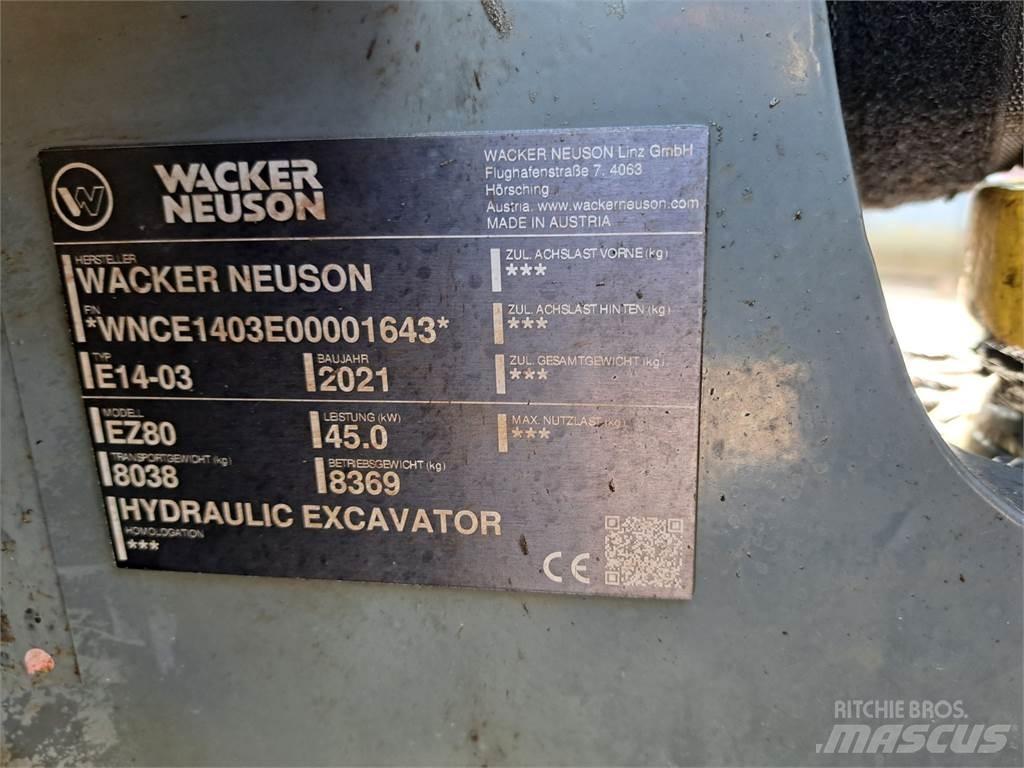 Wacker Neuson EZ80 Gravemaskiner på larvebånd