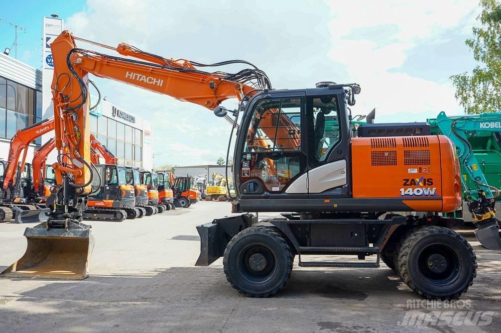 Hitachi ZX 140 W-6 Gravemaskiner på hjul