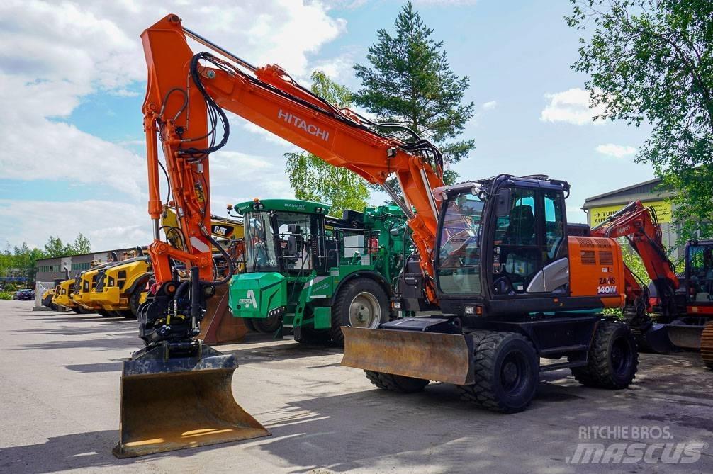 Hitachi ZX 140 W-6 Gravemaskiner på hjul