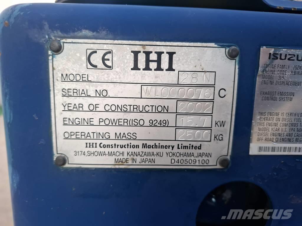 IHI 28 N Minigravemaskiner