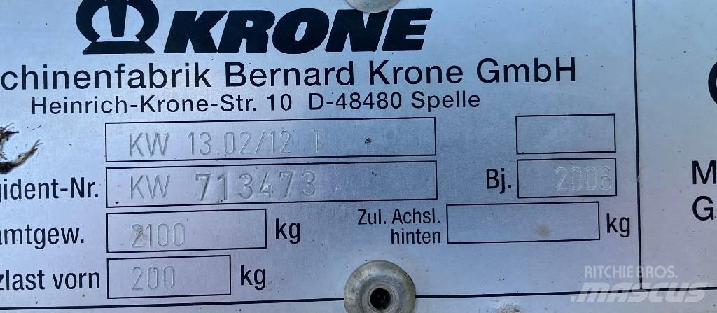 Krone KW 13.02/12 T River og høvendere
