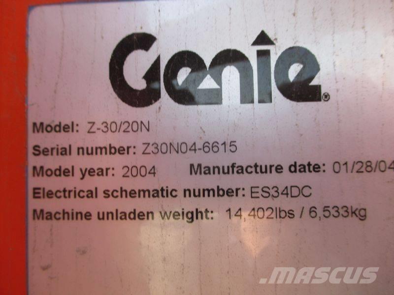 Genie Z 30/20 N Bomlifte med knækarm