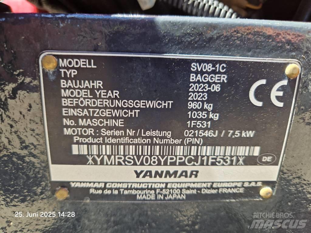 Yanmar SV 08-1 A Minigravemaskiner