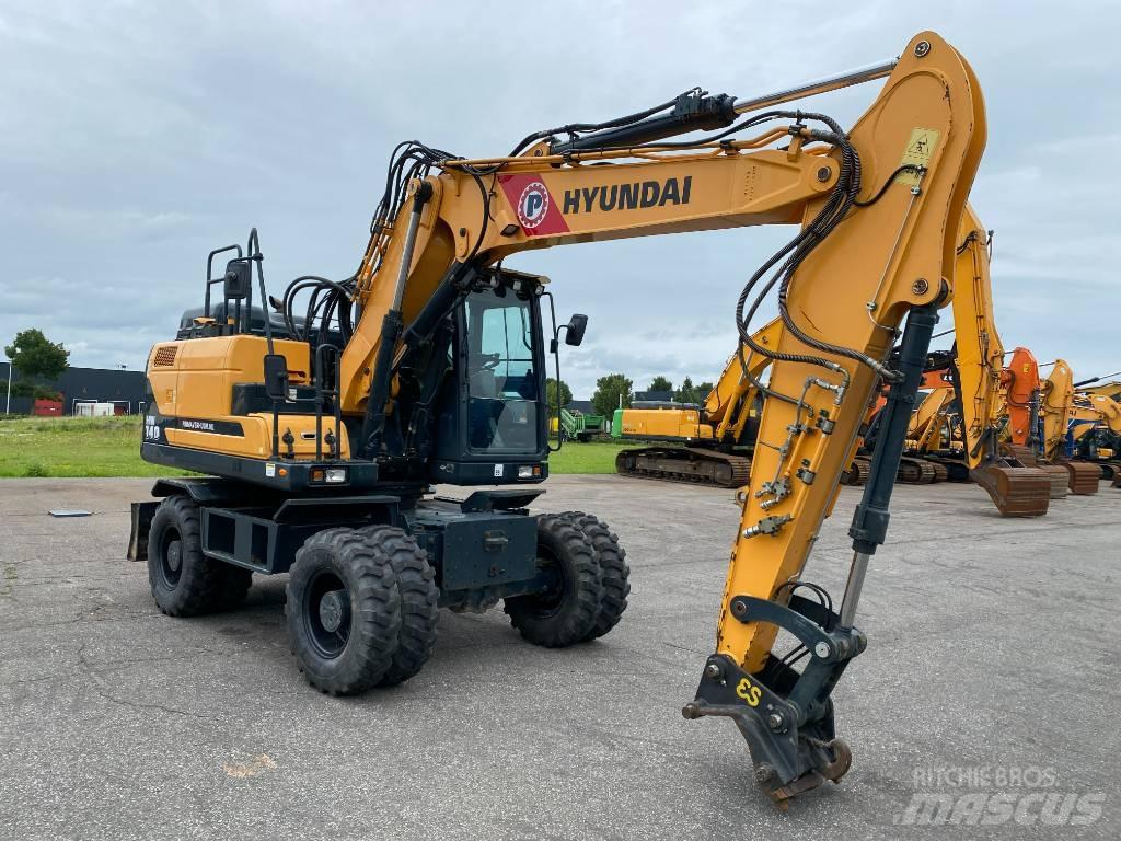 Hyundai HW140 Gravemaskiner på hjul