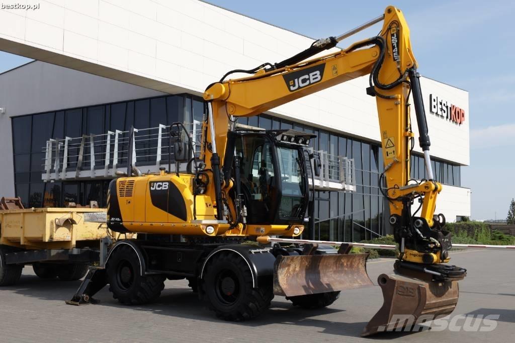 JCB JS 145 W Gravemaskiner på hjul
