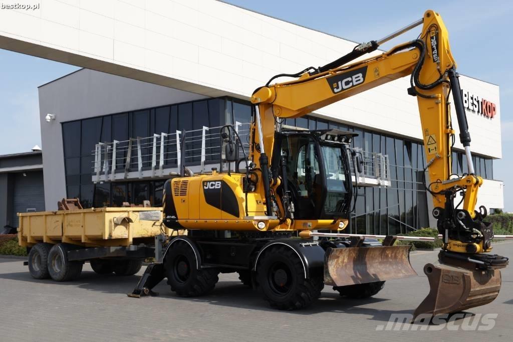 JCB JS 145 W Gravemaskiner på hjul