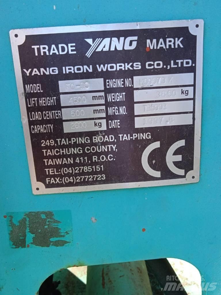 Yang FG20 LPG gaffeltrucks