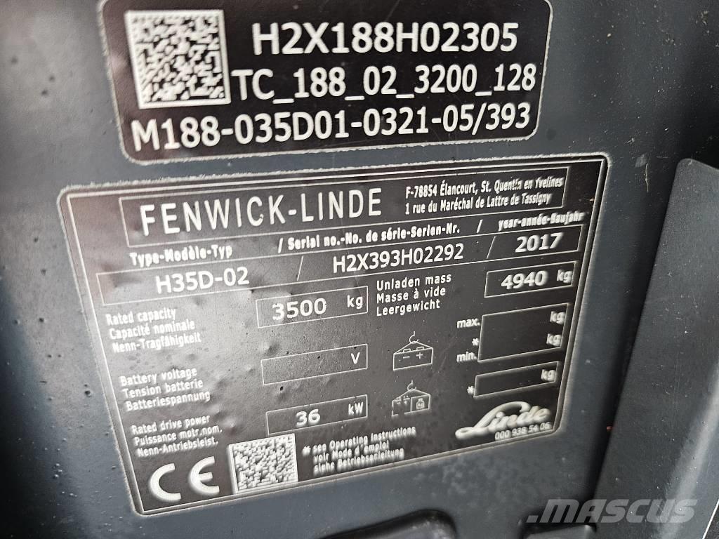 Linde H35D-02 Diesel gaffeltrucks