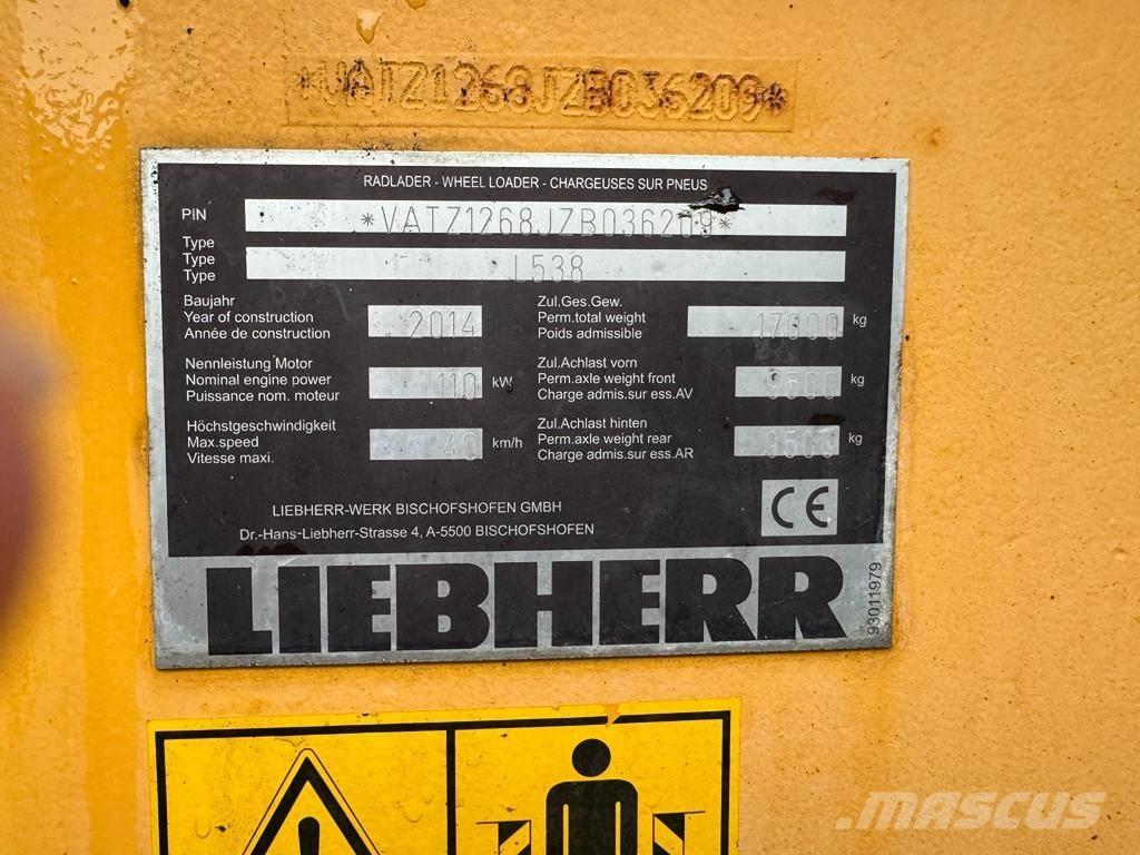 Liebherr L 538 Læssemaskiner på hjul
