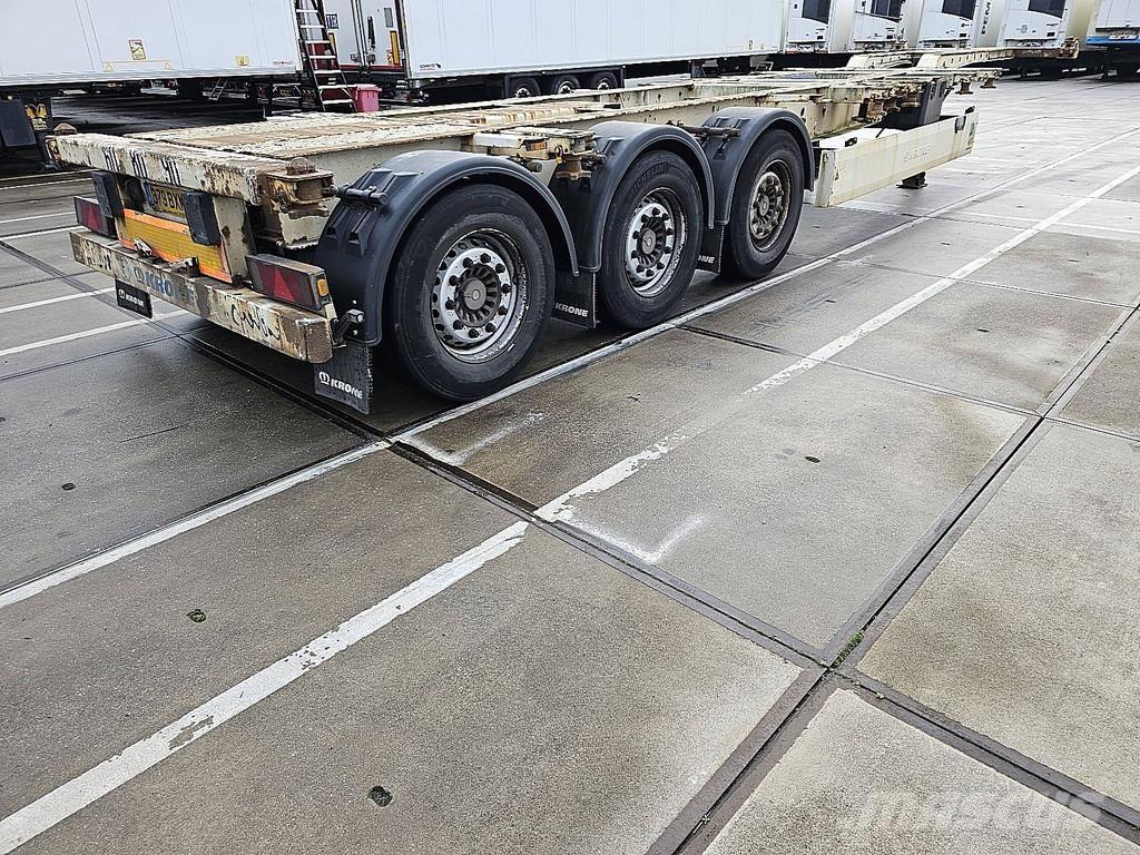 Krone SD Semi-trailer med containerramme