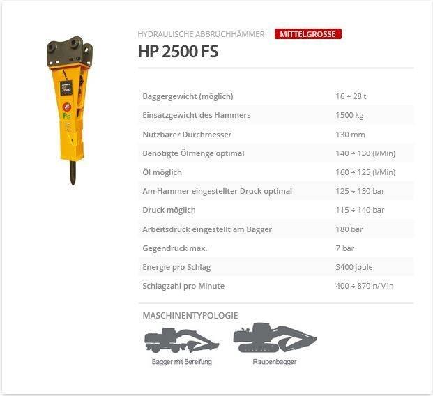 Indeco HP 2500 FS Hydraulik / Trykluft hammere