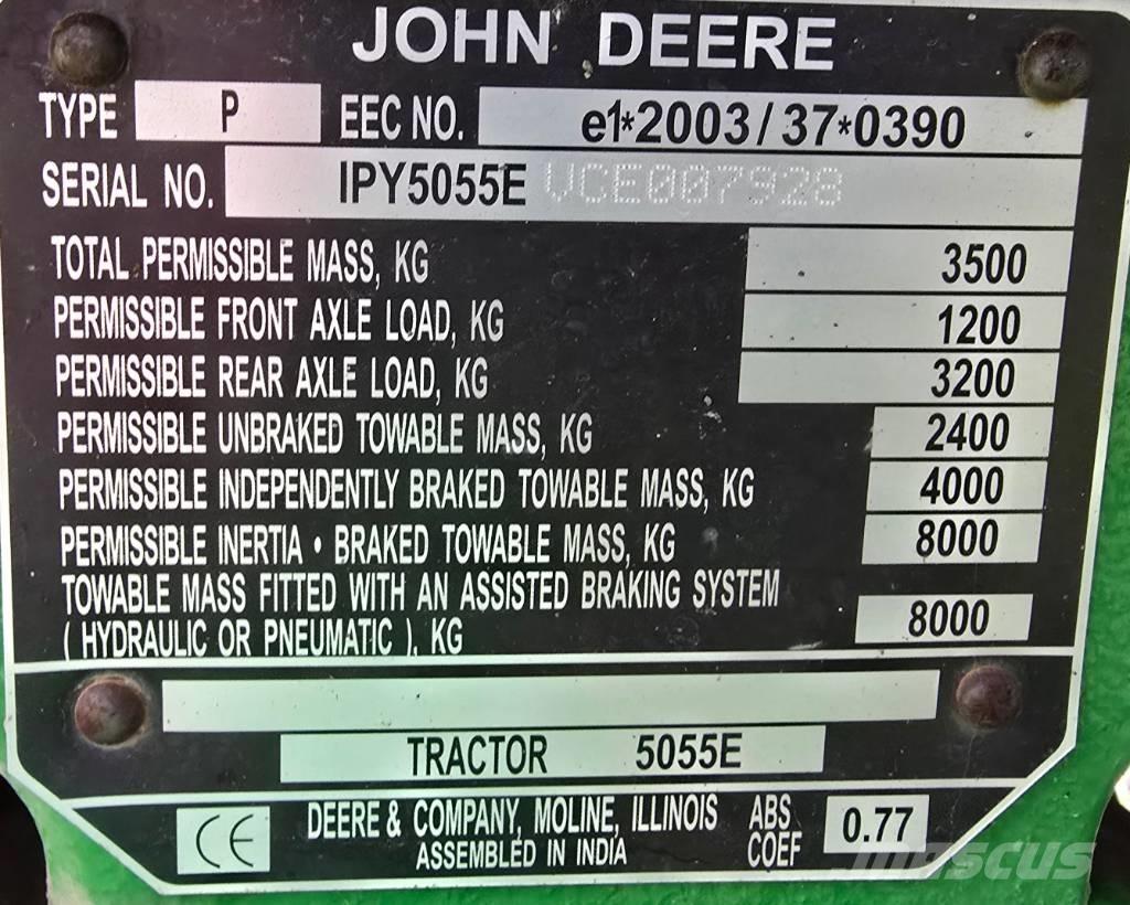 John Deere 5055 E Traktorer