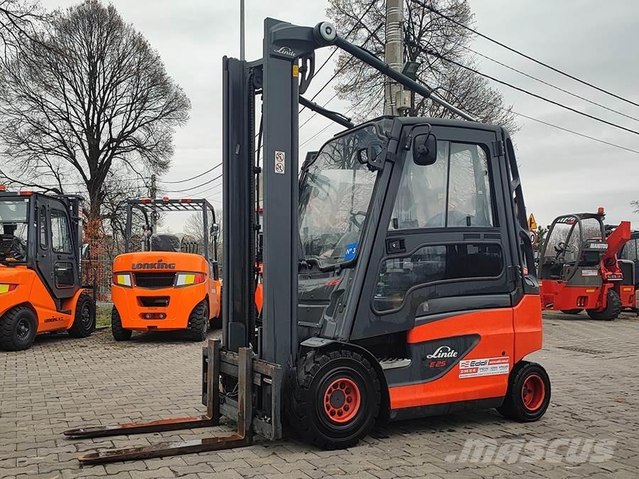 Linde E25-01 El gaffeltrucks