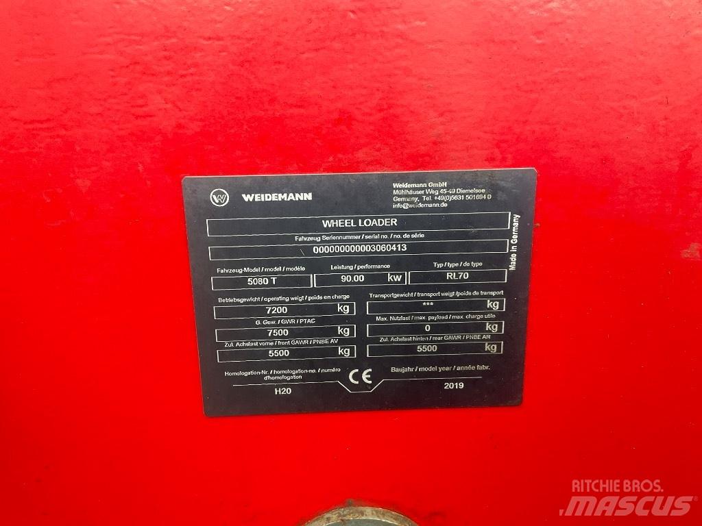 Weidemann 5080T Teleskopiske hjullæssere