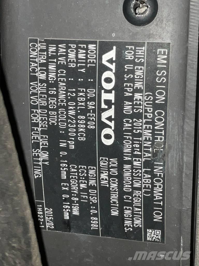 Volvo EC 15 D Minigravemaskiner