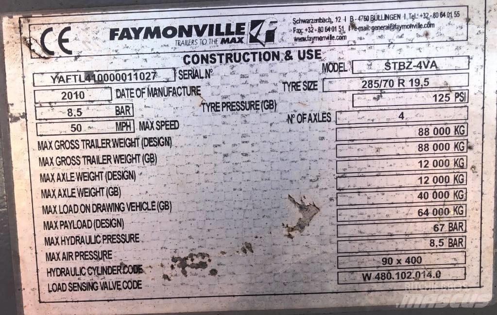 Faymonville STBZ-4VA Blokvogn