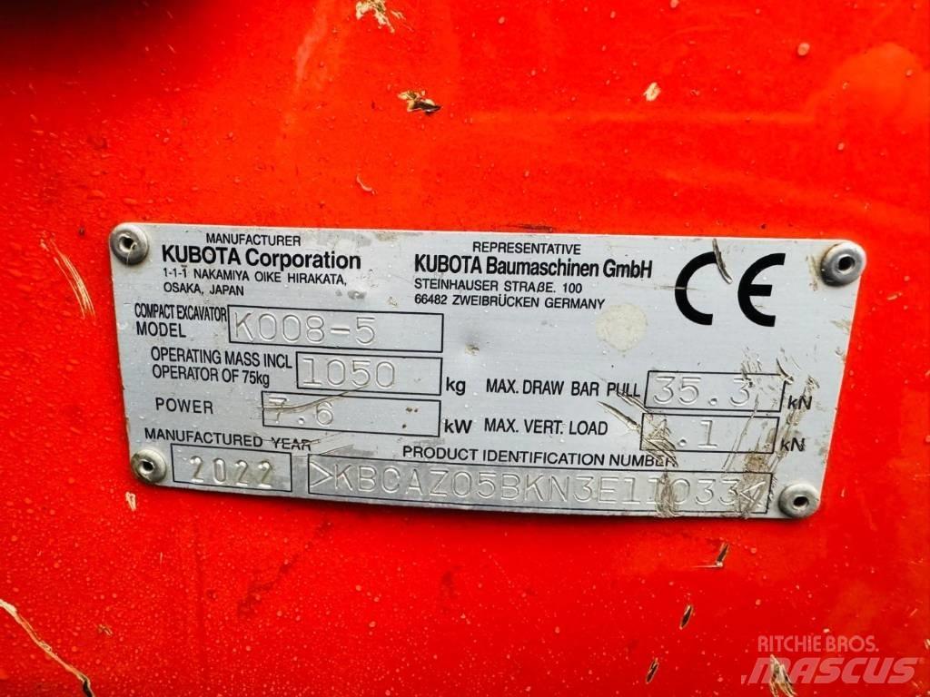 Kubota K008-5 Minigravemaskiner